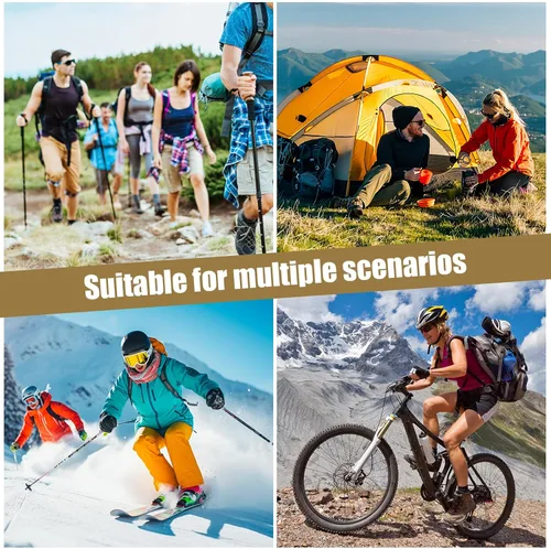 Miniatura 7 de Bseash Mochila de senderismo ligera de 30 L, bolsa de viaje impermeable para deportes al aire libre, mochila para ciclismo, escalada, esquí (caqui)