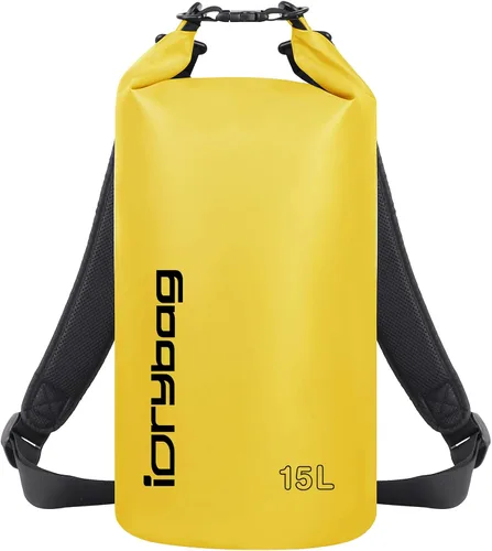 Miniatura 35 de IDRYBAG Bolsa seca para kayak impermeable 2L/5L/10L/15L/20L, pequeña bolsa impermeable para navegación