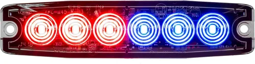 Miniatura 6 de Buyers Products 8892210 Luz estroboscópica LED de 5" ámbar/verde, 6 LED, 23 patrones de flash, carcasa de aluminio, luces de advertencia