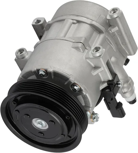 Miniatura 20 de Compresor de aire SCITOO para Audi A3 1.4L-2.0L, Q3-Q7, TT, TTS, Eos 2006-2018, 6SEU14C, Plata, Aleación de Aluminio, Polea de 10mm, Aceite PAG46