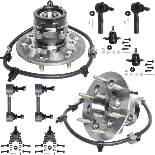 Miniatura 71 de Detroit Axle - Kit de extremo delantero RWD para Chrysler 300 Dodge Challenger Charger Upper Lower Control Arms rótulas de rodamiento de rueda Bujes