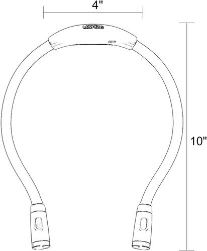 Miniatura 8 de LEDGLE Luz de lectura para el cuello, linternas recargables para el cuello para tejer, 4 bombillas LED + 3 brillo ajustable + brazos de silicona