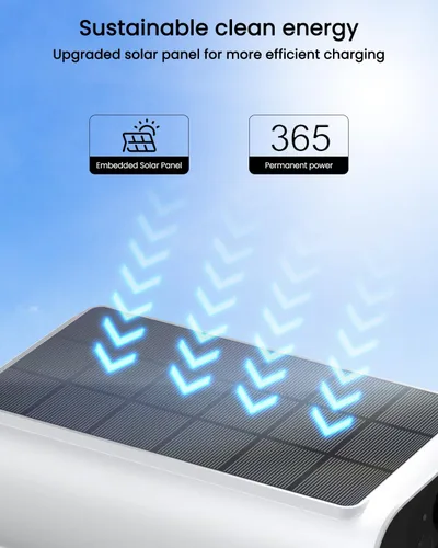 Miniatura 2 de ARCCTV Cámaras de seguridad solares inalámbricas para exteriores, kit de 4 cámaras, sistema inalámbrico de cámara de seguridad solar de 4 MP, visión