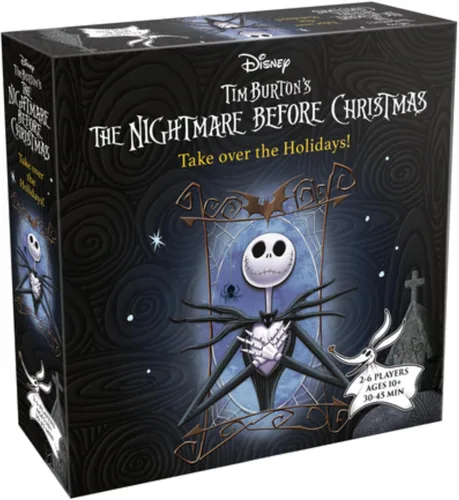 Juego de cartas Nightmare Before Christmas – Juego táctico rápido con mazos de personajes únicos para victorias navideñas definitivas, divertido
