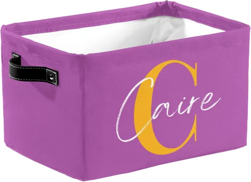 Cesta de regalo personalizada con nombre, caja de juguetes de almacenamiento personalizada para niños, organizador de cubos de almacenamiento