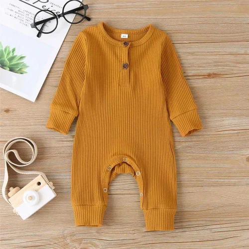 Miniatura 3 de Kuriozud Mameluco de una pieza para recién nacido, unisex, con botones, para bebé y niña