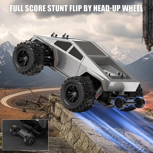 Miniatura 4 de 1/16 Coches RC Sin Escoba de Alta Velocidad para Adultos, Coche de Control Remoto de 56 Km/h de Alta Velocidad, Camión RC Cibernético, Camión
