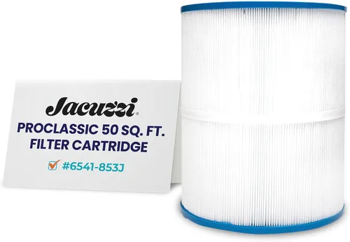 Jacuzzi ProClassic - Cartucho plisado enjuagable de 50 pies cuadrados, filtro de spa de repuesto 6541-853J, se adapta a jacuzzis J-200 2023+, medios
