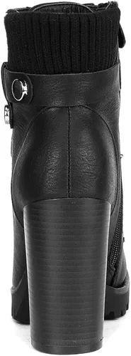 Miniatura 5 de DREAM PAIRS - Botines de tacón alto grueso para mujer