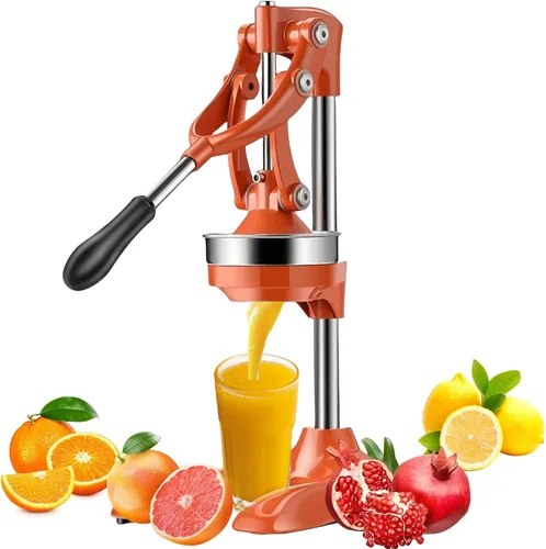 Miniatura 9 de Exprimidor de hierro fundido actualizado 2026, exprimidor manual de cítricos de cocina, exprimidor de lima grande de acero inoxidable, exprimidor