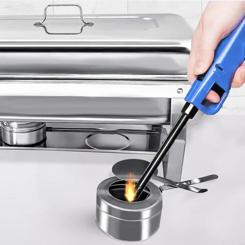 Miniatura 7 de Juego de Platos Calentadores Buffet Set 6 Piezas 8QT Acero Inoxidable Calentador de Alimentos Chafer Juego Completo con Bandeja de Agua, Soporte
