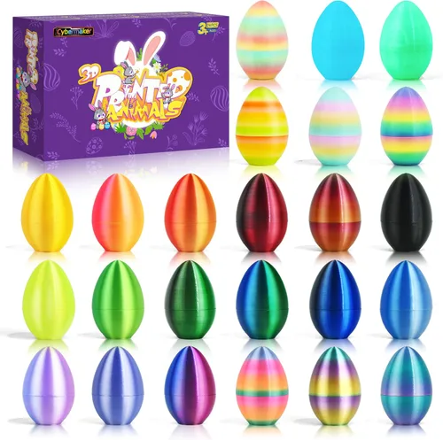 Miniatura 12 de Juego de 12 dragones impresos en 3D, cesta de Pascua, regalos para niños y niños, dragones flexibles articulados de 4.4 a 6 pulgadas, decoración