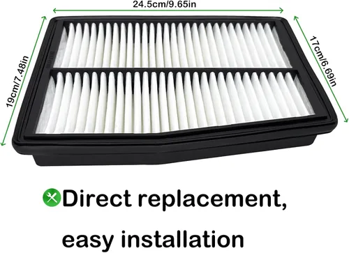 Miniatura 4 de Filtro de aire de motor 28113-L5100 compatible con Hyundai Sonata 2020-2023 Hyundai Santa Fe 2021-2023 Hyundai Tucson 2021-2023 Kia Sorento 2023 Kia