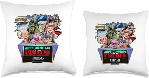 Miniatura 3 de JEFF DUNHAM Tampa, FL (2023) - Almohada de 16 x 16 pulgadas, multicolor