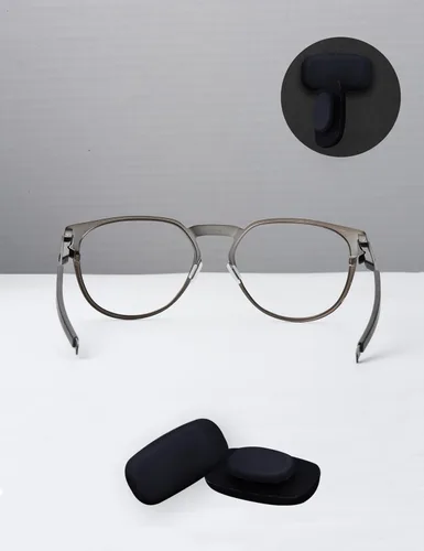Miniatura 6 de 12 pares de almohadillas de nariz para gafas de silicona suave color negro para Costa South Point/Flagler/Ponce/Wader; para Oakley