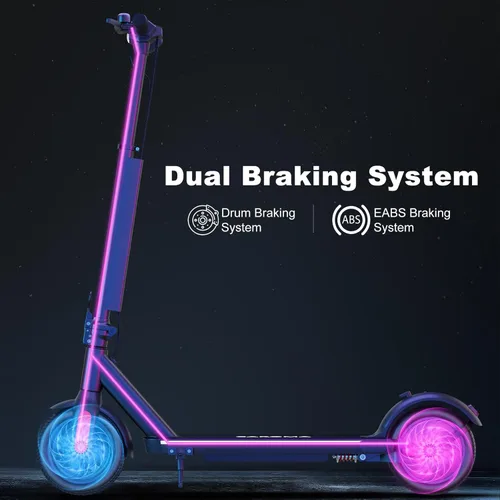 Miniatura 6 de Caroma Electric Scooter Adults, 350W/500W Motor, Top Speed 20/25 Mph & 30 Miles Range, 8.5" Solid Tires, Cruise Control E Scooter for Adults Negro