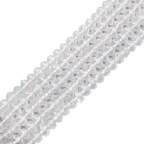 Miniatura 20 de 7 chakras piedras preciosas de 0.236 in de piedras preciosas facetadas Rondelle sueltas cuentas para hacer joyas DIY cuentas de 16 pulgadas