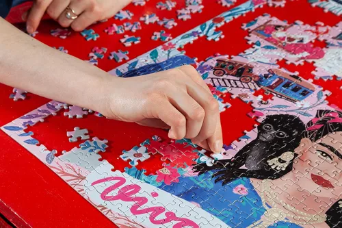 Miniatura 8 de eeBoo: Piece and Love Viva la Vida Frida Kahlo - Rompecabezas cuadrado de 1000 piezas para adultos, rompecabezas para adultos y familias, piezas