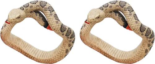 Miniatura 6 de 2 pulseras de serpiente de Halloween, pulsera de serpiente complicada, juguete de broma de pitón para Halloween, día de los inocentes, fiesta