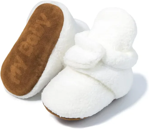 Miniatura 69 de Sawimlgy - Botines de algodón antideslizantes para recién nacido, con agarre, para cuna o para el invierno