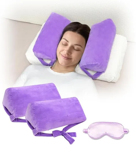 Miniatura 7 de AOSSA Almohada estabilizadora de cuello para dormir – Cuña triangular boca arriba para posicionamiento de cabeza y cuello, recuperación poscirugía