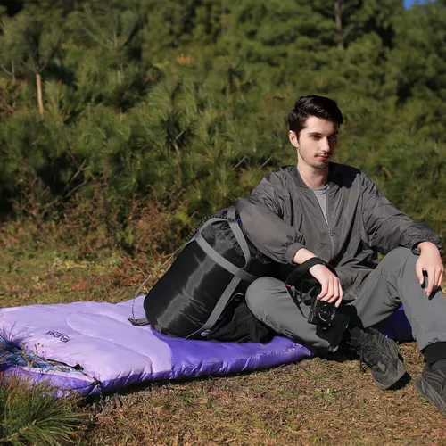Miniatura 7 de Saco de dormir de campamento, sacos de dormir de 32 ℉ para adultos, niños, adolescentes, clima frío, cálido saco de dormir de invierno para 3-4