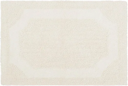 Miniatura 10 de Laura Ashley - Tapete de baño reversible de algodón, decoración de baño de alta calidad, lavable a máquina, altamente absorbente, 17 x 24 pulgadas