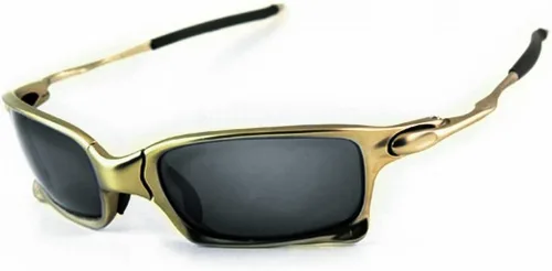 Miniatura 3 de Gafas de sol cuadradas deportivas superiores Marco de metal de aleación polarizada Iridium Mirror Riding azul (Gun Blue)