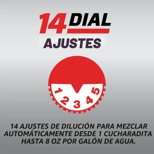 Miniatura 8 de Ortho Dial N Spray Pulverizador de manguera para herbicida líquido y matainsectos, fungicida, fertilizante con 14 configuraciones de dilución