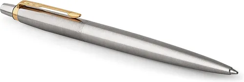 Parker Jotter Bolígrafo de acero inoxidable CT bolígrafo, con caja de regalo, dorado, (Steel and Gold)