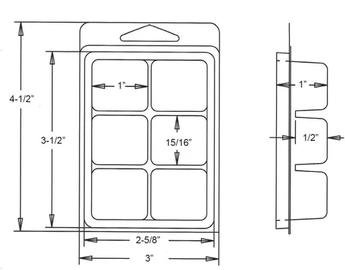 Miniatura 3 de DGQ Moldes para derretir cera – 50 paquetes de cera de plástico vacía transparente para velas derretidas de cera sin mechas