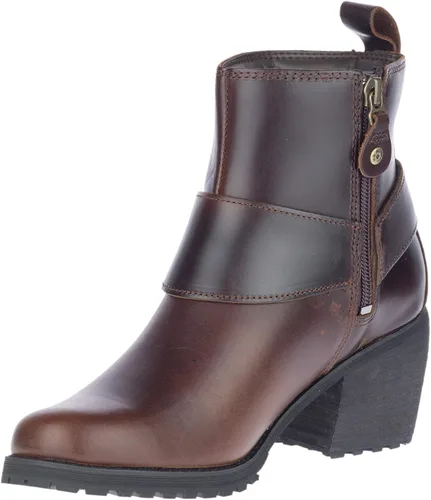 Miniatura 2 de Harley-Davidson Lalanne - Botas casuales de motocicleta con cremallera para mujer, tacón medio, 2-3 pulgadas