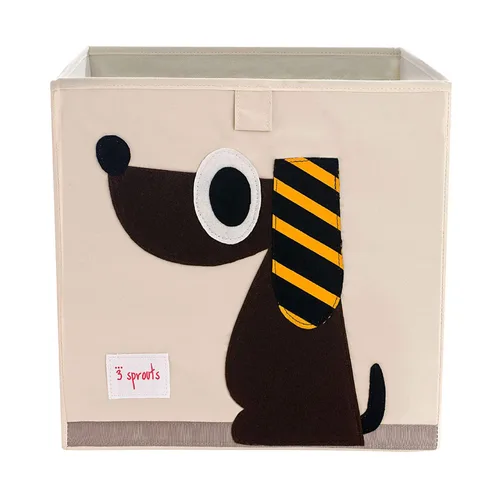 3 Sprouts Organizador de almacenamiento de juguetes: Organizador de caja de juguetes en cubo para sala de juegos, guardería - Cesta de