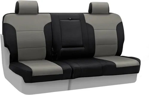 Miniatura 24 de Coverking Custom Fit Center 50/50 - Funda de asiento de cubo para modelos seleccionados Chevrolet Suburban 1500/2500, neopreno (negro)