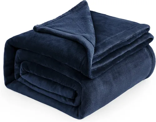 Miniatura 59 de Bedsure GentleSoft - Mantas de forro polar azul marino tamaño Queen - Manta de cama azul suave ligera afelpada difusa acogedora microfibra de lujo