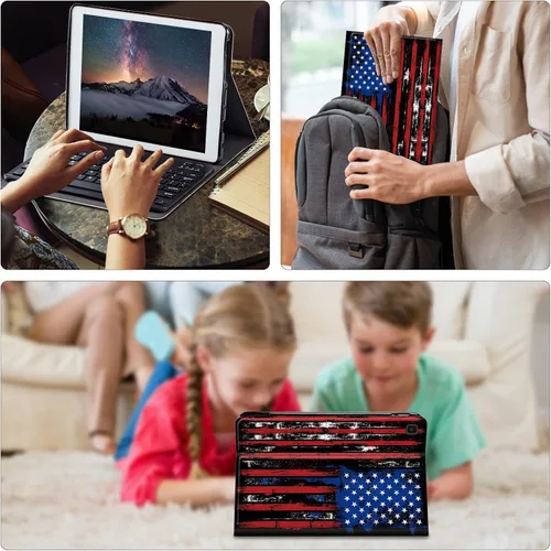 Miniatura 7 de Funda para Samsung Galaxy Tab S6 Lite 2022/2020 con teclado inalámbrico desmontable y soporte ajustable para proteger la tableta para Samsung Galaxy