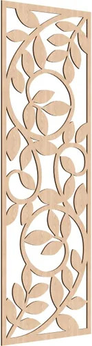 Miniatura 118 de 9 3/8"W x 24 3/8"H x 1/4"T Utica Decorativo Fretwork Madera Paneles de Pared, Abedul