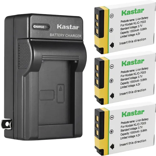 Miniatura 8 de Kastar Paquete de 1 cargador de batería y pared de CA KLIC-7003 de repuesto para batería Kodak KLIC-7003 K7003, Kodak EasyShare MD81, EasyShare
