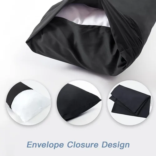 Miniatura 5 de DOWNCOOL Relleno de almohada de cuerpo completo de lujo con funda de fibra, almohada corporal ultrasuave para dormir, inserto de almohada de cama