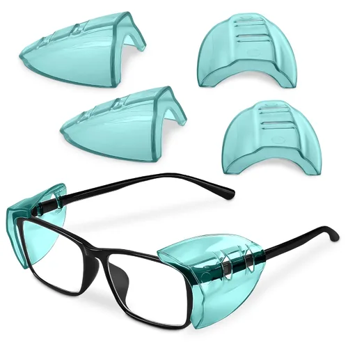 Miniatura 17 de BURIUS Protectores laterales de seguridad para lentes con clip – Se ajustan al 98% de las gafas Protecciones ligeras de laboratorio