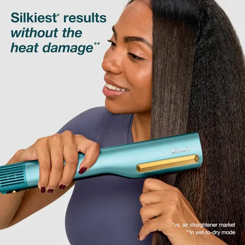Miniatura 2 de Shark SilkiPro™ Straight Plancha de cabello húmedo a seco + secador rápido 3 peines intercambiables Secado ultrarrápido Sin daños por calor