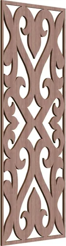 Miniatura 104 de Keene Paneles de pared decorativos de madera con calado, 9 3/8 pulgadas de ancho x 24 3/8 pulgadas de alto x 1/4 de alto, roble rojo rojo (Red Oak)