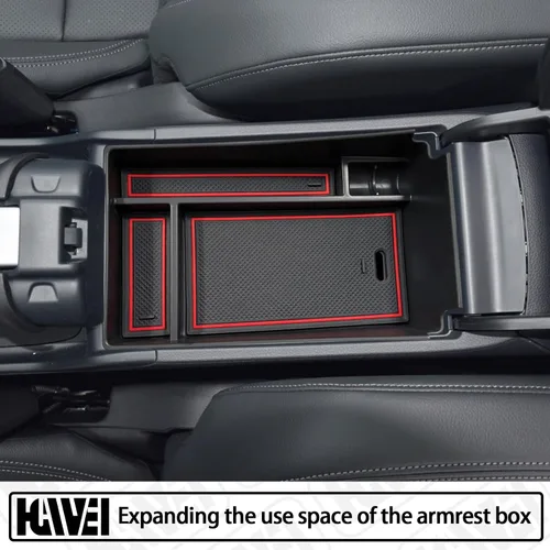 Miniatura 6 de HGWEI - Bandeja organizadora de consola central Compatible con Honda HRV 2023 2024 2025 2026 Accesorios, caja de almacenamiento de reposabrazos
