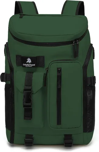 Miniatura 18 de Kalesi Bolsa de lona para gimnasio, 4 vías, impermeable, con compartimento para zapatos, para viajes, deporte, senderismo, laptop