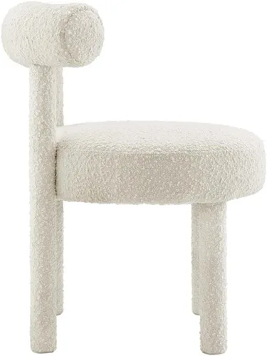 Miniatura 6 de Modway EEI-6705-IVO Toulouse Boucle - Juego de 2 sillas de comedor de tela, color marfil