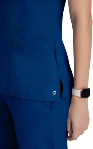 Miniatura 5 de Barco ONE - Top de 5 bolsillos con cuello en V para mujer, elástico en 4 direcciones