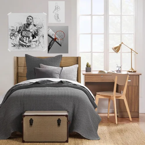 Miniatura 25 de Levtex Home Mills Waffle - Juego de colcha King (122x106 pulgadas) con 2 fundas de almohada (36x20 pulgadas) - Ocre - Juego de colcha King