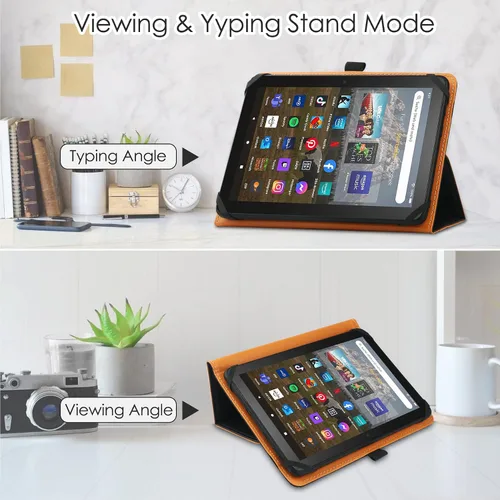 Miniatura 3 de HGWALP Funda universal para tablet de 7 pulgadas y 8 pulgadas, funda protectora para tableta de pantalla táctil de 7 y 8 pulgadas, con banda