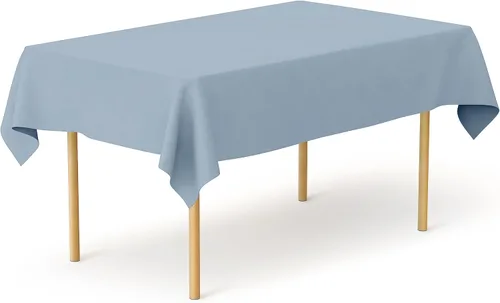 Miniatura 33 de Pomp Mantel Premium de Poliéster de 60" x 84" en Color Amarillo Plátano Tela Fácil de Cuidar, Resistente a Arrugas y Manchas Para Mesa Banana