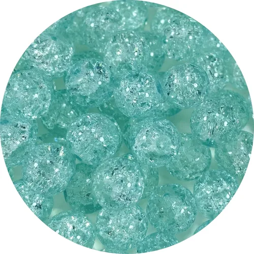 Miniatura 14 de 100 cuentas de cristal agrietado redondas de 0.315 pulgadas (0.315 in), cuentas espaciadoras para hacer joyas, collares, pulseras, aretes, Mezcla